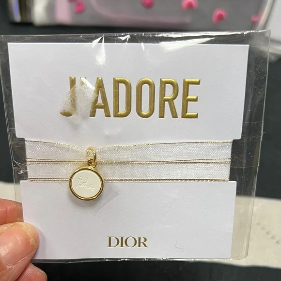 Dior Pink and Silver Cosmetic Pouch Set - Picture 2 of 5